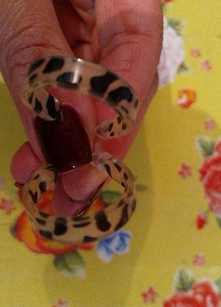 Серьги леопард