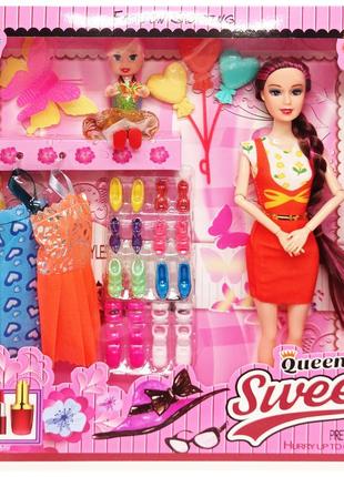Игровой набор кукла с дочкой quenn sweet 313k43(orange с лучшая цена