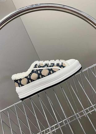 Зимние брендовые кеды с мехом брендовые