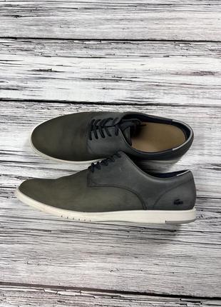 Lacoste кожаные туфли оригинал мокасины 43 размер 44