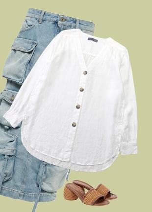 Льняная рубашка м&s