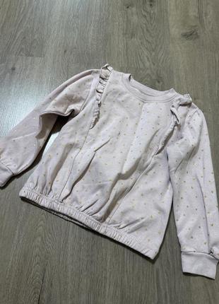 Свитшот свитер с сердечками