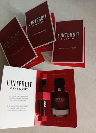 Givenchy l'interdit rouge пробник оригінал