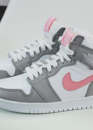 Зимові кросівки nike air jordan 1 хутро