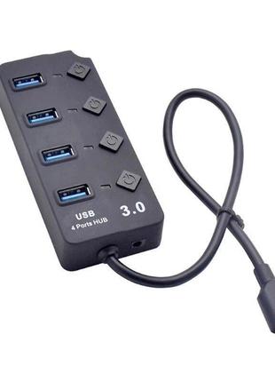 Usb разветвитель 4 port usb hub 3.0