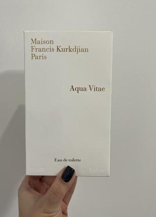 Продам парфуми Maison francis kurkdjian семпли 2 ml aqua vitae