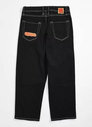 Штаны джинсы empyre pants black з белой ниткой 28,30,32,34