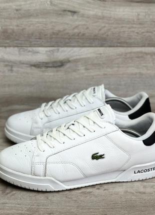 Оригинальные кожаные кроссовки lacoste twin serve (46р)