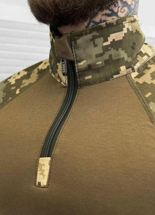 Тактична сорочка убакс піксель під бронежилет, бойова сорочка ubacs піксель 17-014 фото