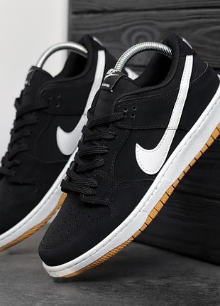 Кросівки nike dunk low black and white  🖤🖤🖤