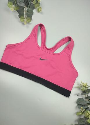 Спортивний топ nike, топік nike dry fit, рожевий спортивний топік