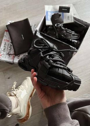 Крутые кроссовки в стиле dolce & gabbana space black чёрные унисекс 36-45 р5 фото