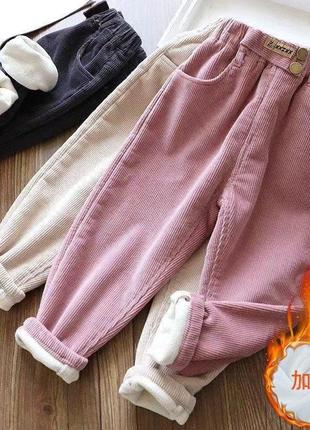 Теплі штани вельвет