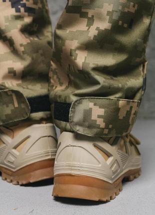 Жіночі тактичні теплі штани на флісі військові з кишенями conqueror піксель зелений8 фото