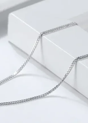 Серебряная цепочка "кельтский узел", 50 см