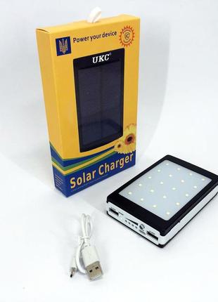 Акція!! умб power bank solar 90000 mah з сонячною панеллю та лампою