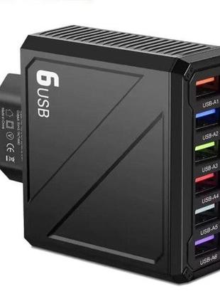 Зарядное устройство с 6 usb портами lyk-885