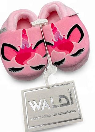 Хутряні капці з єдинорогом, для дівчинки, waldi 24-33р4 фото