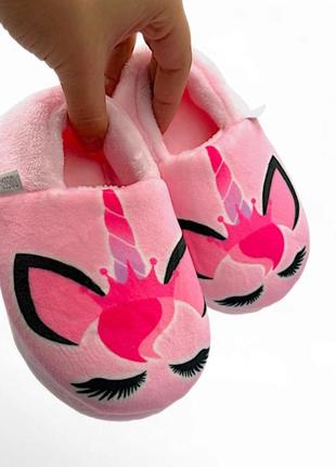 Хутряні капці з єдинорогом, для дівчинки, waldi 24-33р2 фото