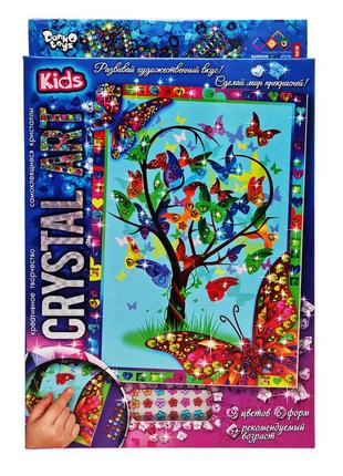 Набір креативної творчості crystal art kids дерево cart-01-01 9 кольорів 6, найкраща ціна