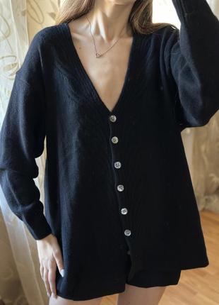 Шерсть ангора кардиган женский