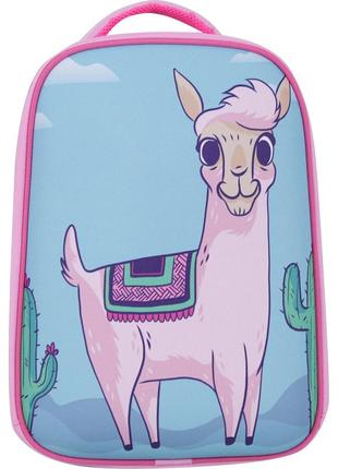 Рюкзак шкільний ортопедичний для 1 класу, рюкзак для дівчаток 1-3 класів 17 л рожевий лама