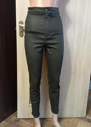 Джинсы х напылением имитация кожи massimo dutti