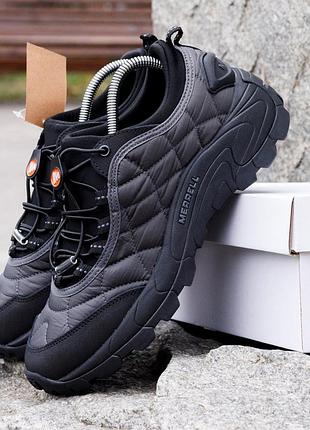 Термо кроссовки ботинки merrell ice cap moc черные с серым