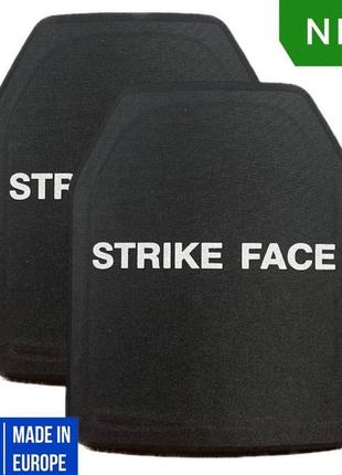 Легкие бронепластины из керамики strike face: сертифицированные, пара 2 шт, 6 класс дсту, для бронеплиты керам