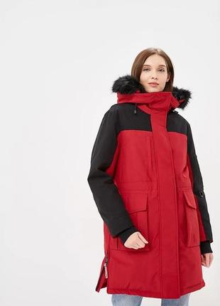 Преміальна жіноча парка tommy hilfiger icons з хутром куртка пуховик