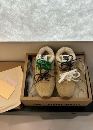Кроссовки-кеды new balance-miu miu