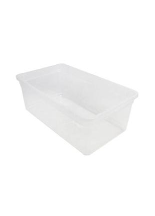 Пластиковий контейнер без кришки прозорий livarno home