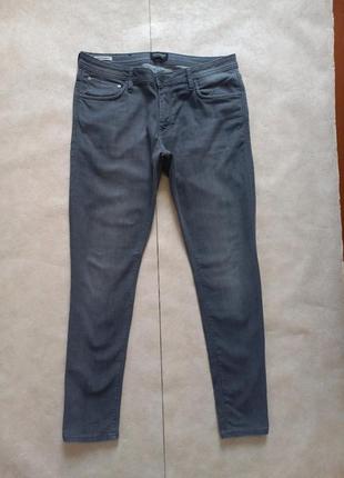 Мужские брендовые джинсы скинни с высокой талией jack&jones, 36 pазмер.