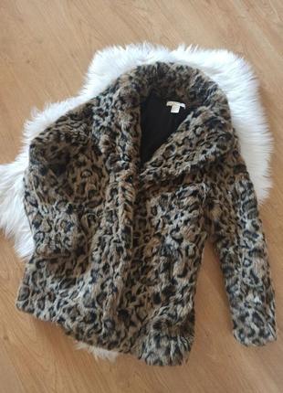 Штучна шубка леопардова h&amp;m
