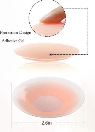 Наклейки на соски  под одежду, купальник, спортивный топ невидимый бюстгальтер5 фото