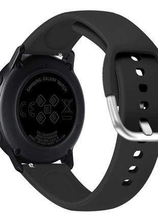 Силиконовый ремешок normal для samsung galaxy watch 6 classic 47mm черный