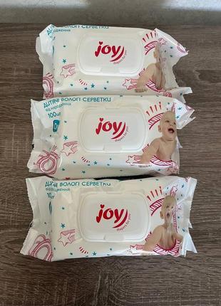 Влажные детские салфетки joy