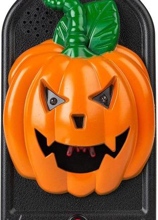 Дверной звонок halloween flashing led lights & sounds halloween doorbell pumpkin