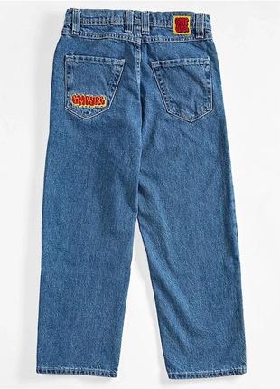 Штани джинси empyre embroidered loose fit blue 28,30,32,34