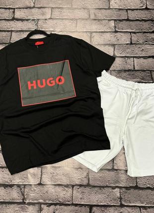 Мужской сет hugo boss футболка шорты хуго босс