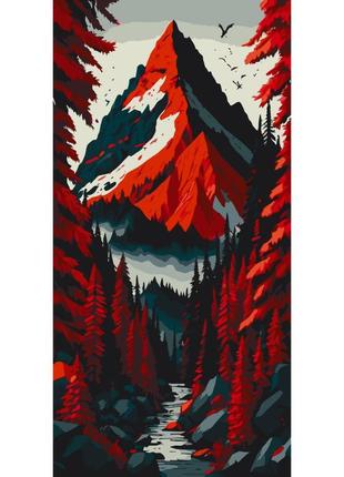 Картина за номерами червоний ліс 11021-ac 40х80, найкраща ціна