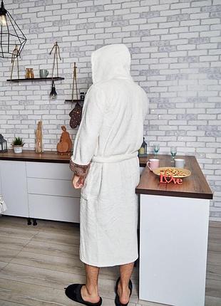 Халат мужской махровый с капюшоном р.l,xl,2xl,3xl6 фото