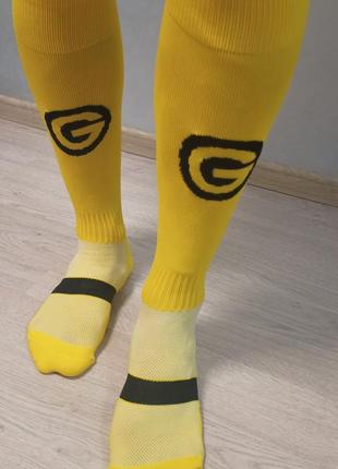 Спортивні компресійні гетри гольфи носки жовті розмір 42-45