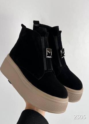 Ботинки женские замша 37-40
