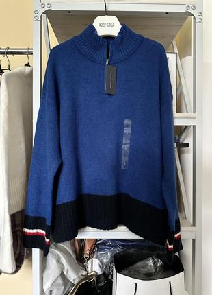 Шикарный мягкий свитер Tommy hilfiger оверсайз оригинал вязаный теплый