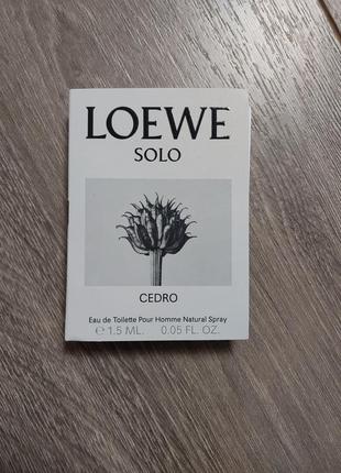 Leewe solo пробник мужского парфюма