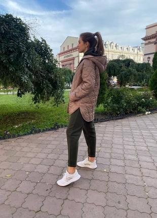 Куртка рубашка, куртка с поясом, куртка с поясом, демисезонная куртка, демисезонная куртка мокко, бежевая куртка, стеганая куртка, стеганая куртка2 фото