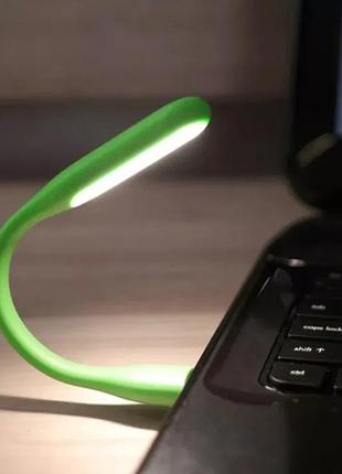 Usb-лампа фонарик гибкая для ноутбука и павербанка читания