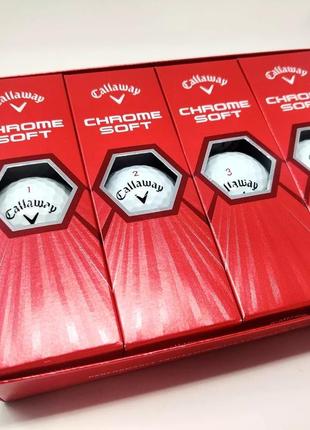 Мягкие мячи для гольфа callaway golf chrome набор 9 шт