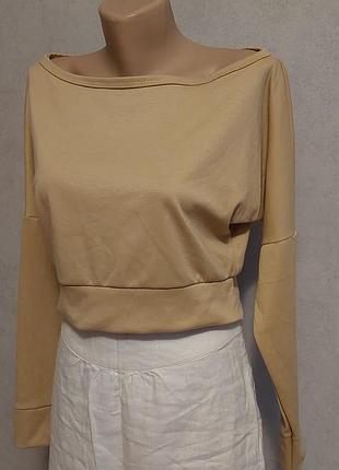 Новый укороченный реглан бежевый р с- м